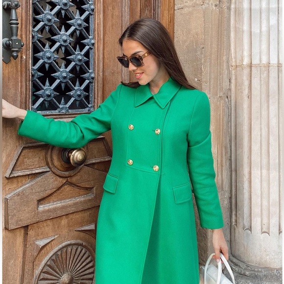 Zara buttoned tailored coat - Picture 3 of 16